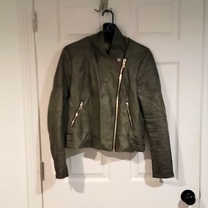 Faux leather jacket